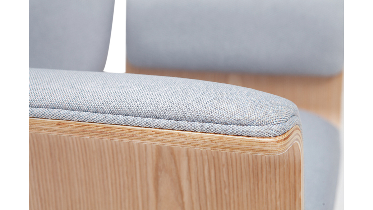 Fauteuil gris accoudoir